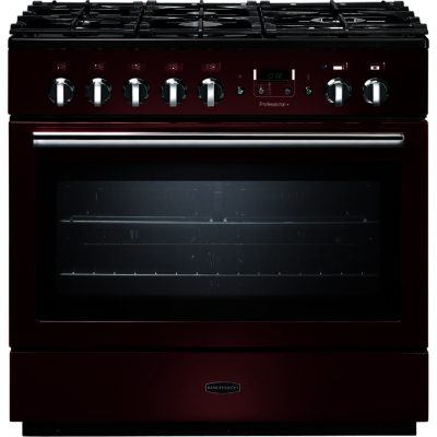 Rangemaster Professional+ FX 90cm 91140 Dual Fuel Range Cooker in Cranberry with FSD Hob Rangemaster Professional+ FX 90cm 91140 Dual Fuel Range Cooker in Cranberry with FSD Hob